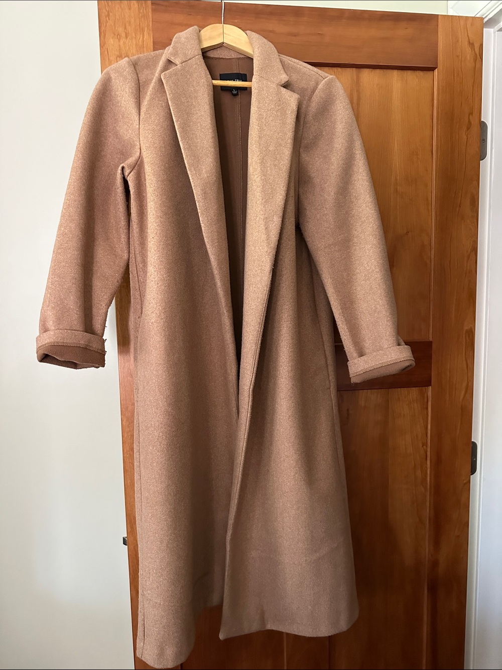 Love Tree Brown Open-Front Coat